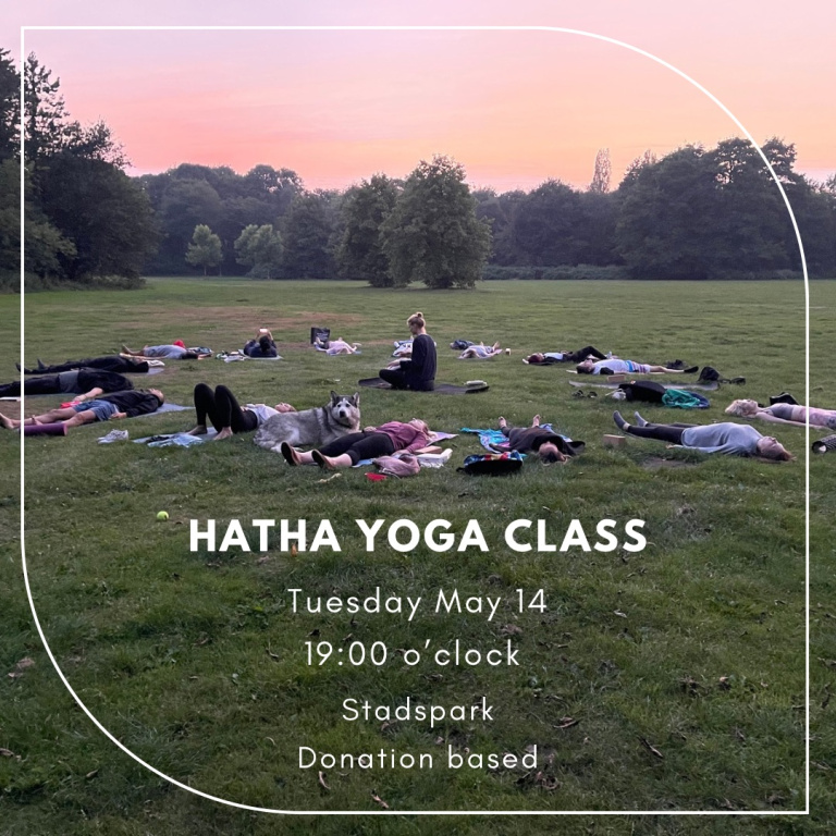 Yoga Class Tuesday 14 May, 19 o’clock @Stadspark