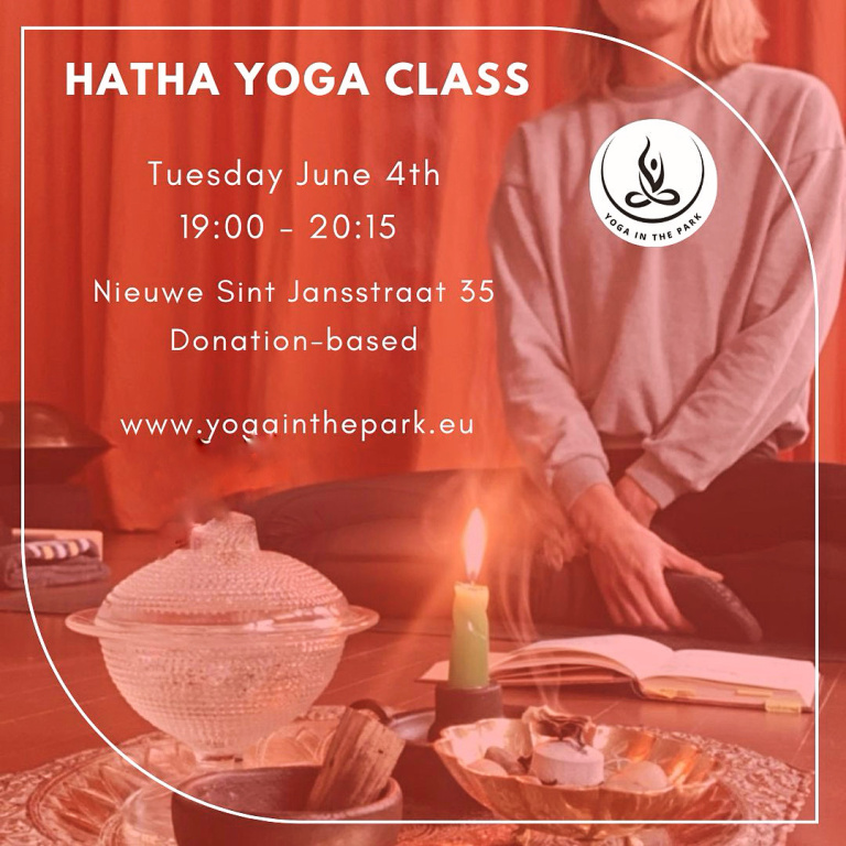 Hatha Yoga Class Tuesday 4 June, 19:00 - 20:15 @Nieuwe Sint Jansstraat 35