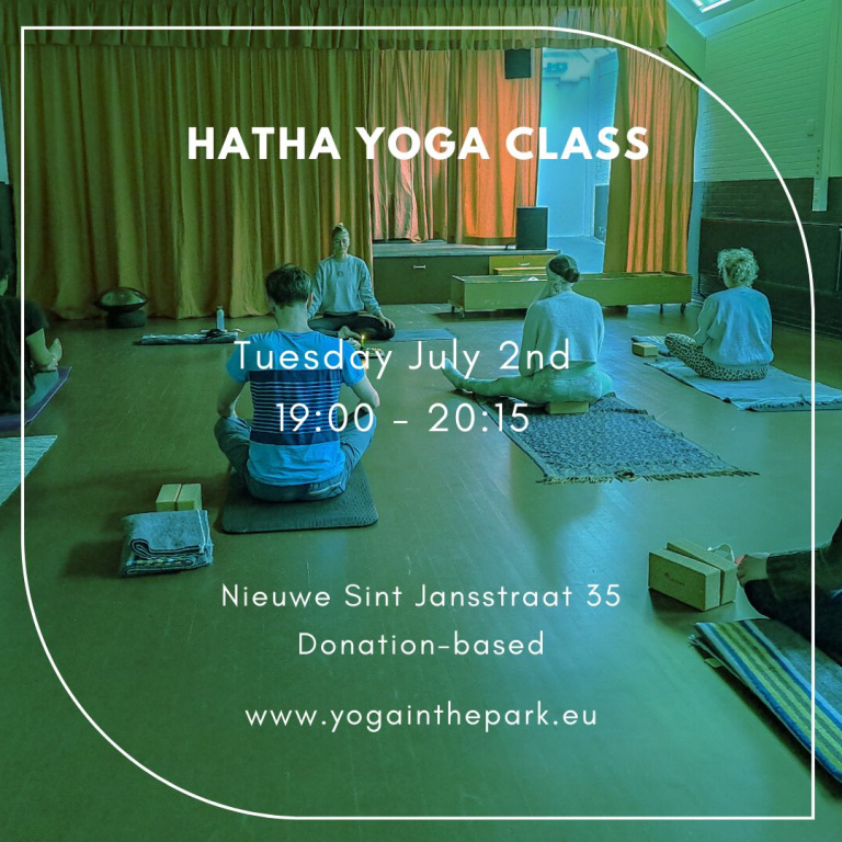 Yoga Class Tuesday July 2nd, 19:00 -20:15 @Nieuwe Sint Jansstraat 35