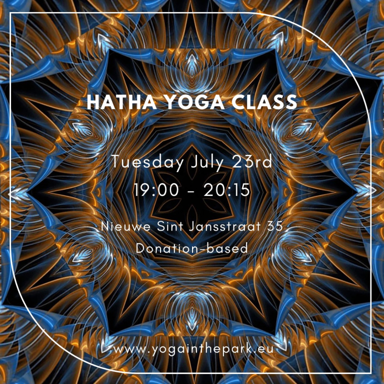 Yoga Class Tuesday July 23rd, 19:00 - 20:15 @Nieuwe Sint Jansstraat 35