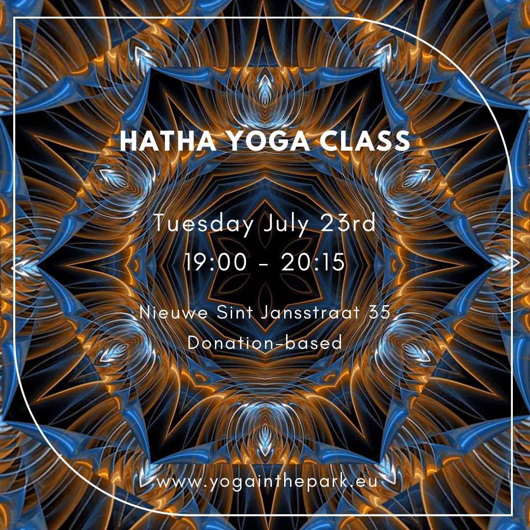 Yoga Class Tuesday July 23rd, 19:00 – 20:15 @Nieuwe Sint Jansstraat 35