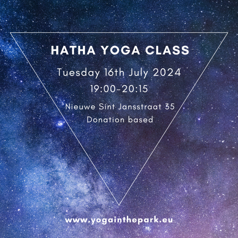 Yoga class Tuesday 16th July 2024, 19:00 - 20:15 @ Nieuwe Sint Jansstraat 35