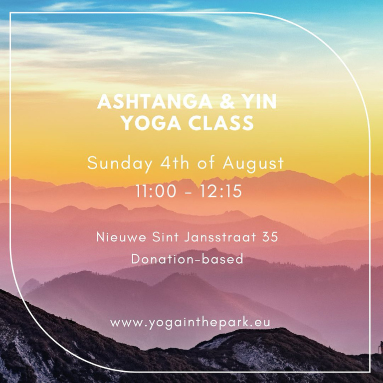 Yoga Class Sunday August 4th, 11:00 - 12:15 @Nieuwe Sint Jansstraat 35