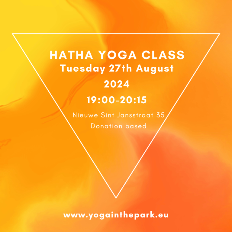 Yoga class Tuesday 27th August, 19:00-20:15 @ Nieuwe Sint Jansstraat 35