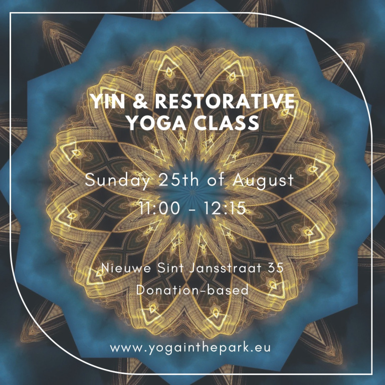 Yoga Class Sunday August 25th, 11:00 - 12:15 @Nieuwe Sint Jansstraat 35