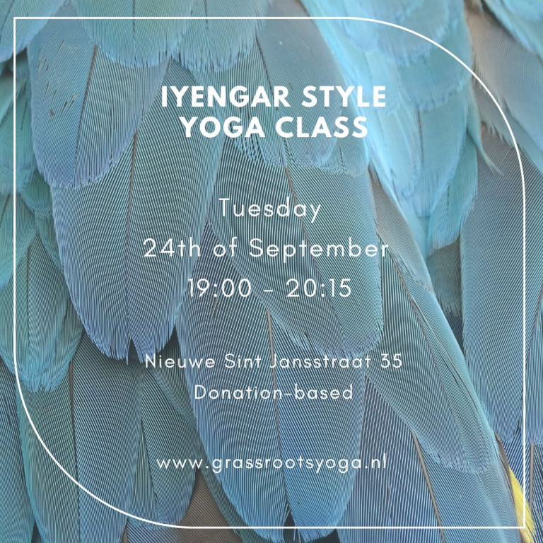 Yoga Class Tuesdsy September 24th, 19:00 - 20:15 @Nieuwe Sint Jansstraat 35