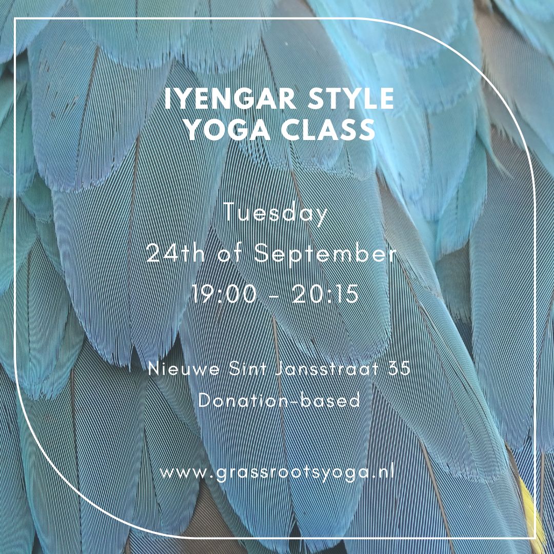 Yoga Class Tuesdsy September 24th, 19:00 – 20:15 @Nieuwe Sint Jansstraat 35