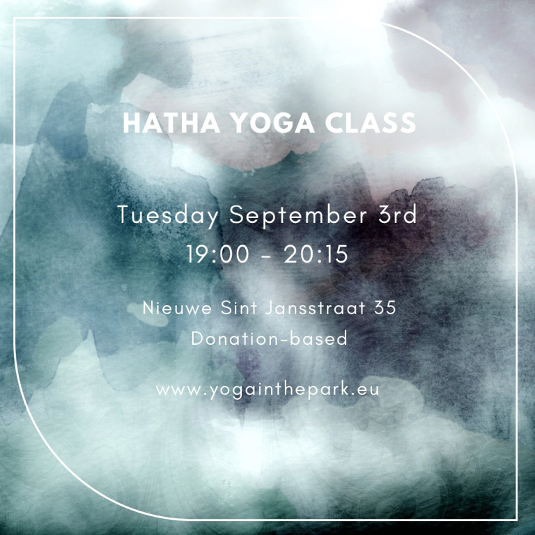 Yoga Class Tuesday September 3rd, 19:00 - 20:15 @Nieuwe Sint Jansstraat 35