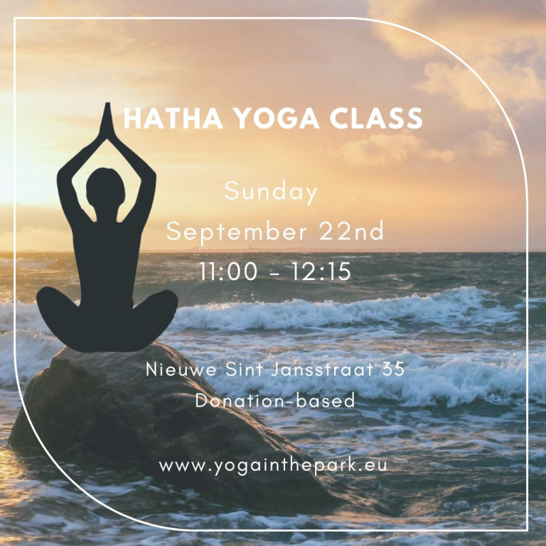 Yoga Class Sunday September 22nd, 11:00 - 12:15 @Nieuwe Sint Jansstraat 35